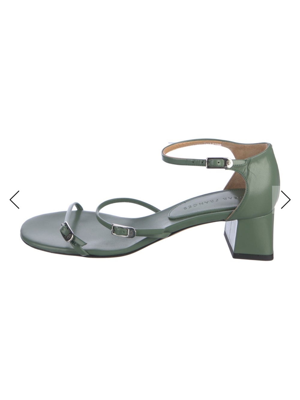 Dear Frances Green Strappy Block Heel Sandal - Women's